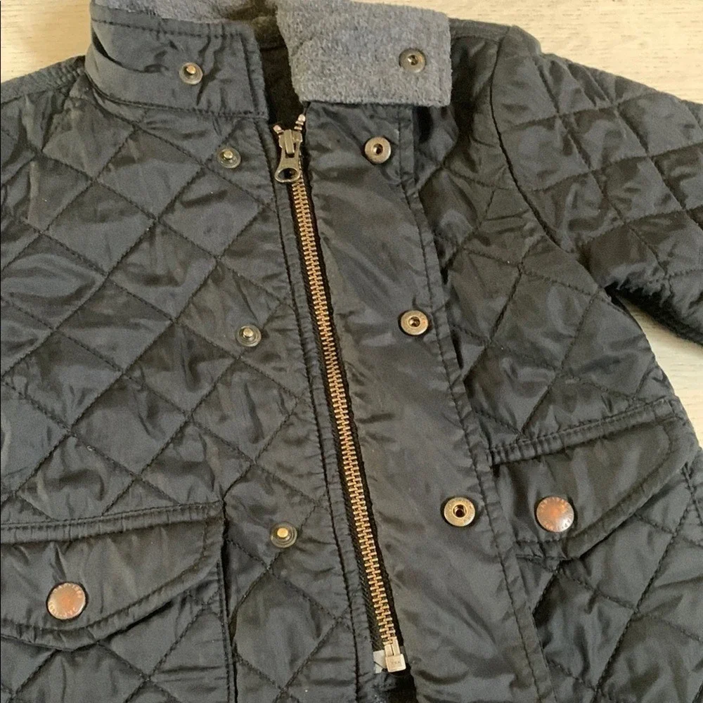 GAP Black Puffer‎ Jacket Quilted Style